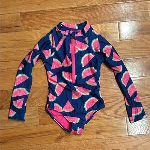 Wonder Nation Blue and Pink Watermelon Rashguard